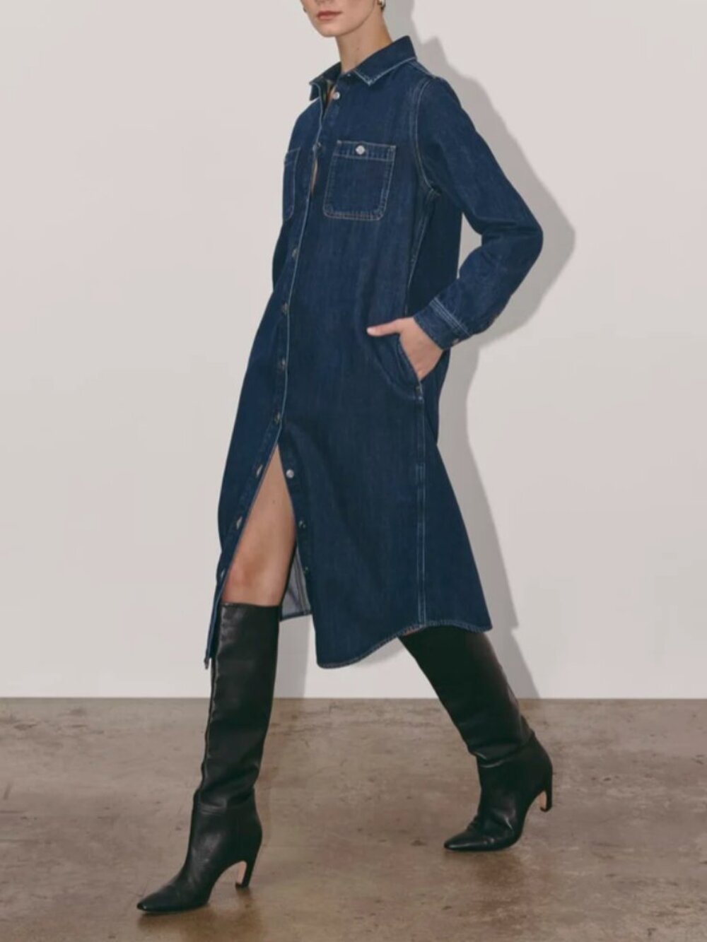 Everlane The Denim Shirt Dress